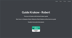 Desktop Screenshot of guidekrakow.pl